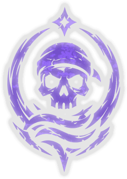 Purple skull and wave crest of the Blackwater Buccaneers